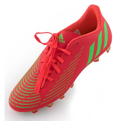 Adidas Predator Edge.4 FxG Shoes 46 2/3, Solar Red - B - Very Good