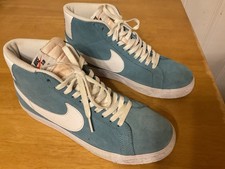 Nike SB Zoom Blazer Mid Sneakers Uomo, Taglia 8, Blu Ceruleo e Bianco