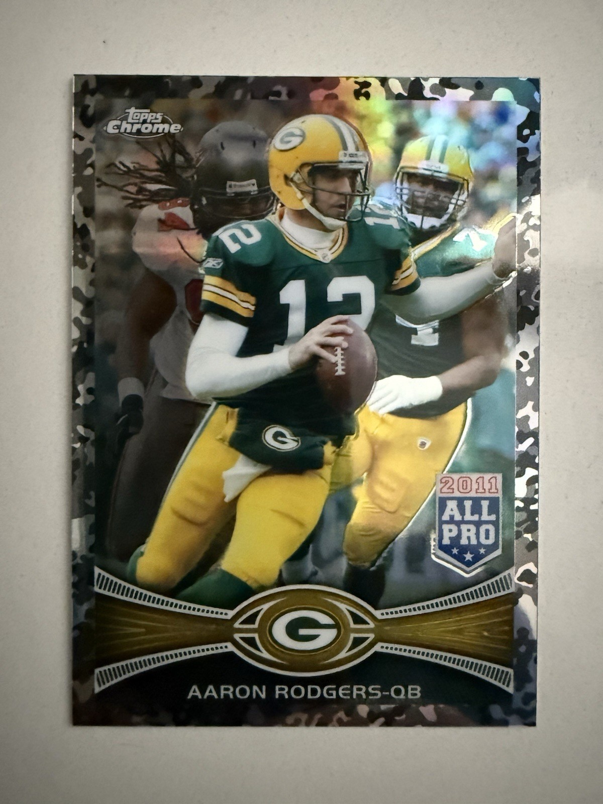 Aaron Rodgers 2012 Topps Chrome Military Camo Refractor /499