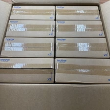 Brother Genuine DK-2251 Replacement Labels Black/Red on White 2.4”x50ft, 24 Pack