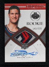 2008 Upper Deck Exquisite Collection Rookie /225 Brook Lopez #64 Patch Auto e1e