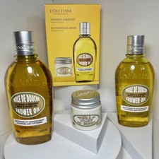 L Occitane Almond Shower Oil Duo Milk Concentrate Gift Set 2x 250ml OPEN SEAL