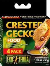 Exo Terra Crested Gecko Yellow Food, 4-Pack New!!! Sealed!!!