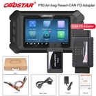 OBDSTAR P50 SRS Reset Scanner Over 108 Brand an 16600+ EC-U Part& CAN FD Adapter