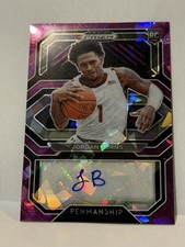 Jordan Burns 2021 Panini Draft Picks Auto CP-JBU 92/99