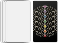 Blank Oracle Tarot Cards with Printed Back Design Box of 80 2.75