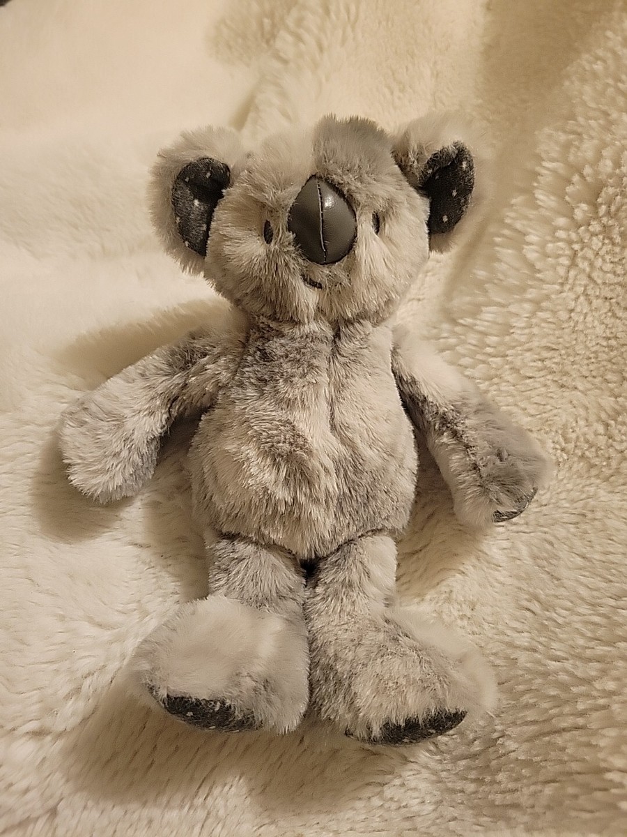 Demdaco Koala Bear Kisses Gray Plaid Plush Children's