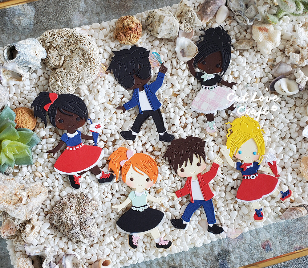 SAOLA Calzino festa ballerine luppolo ragazzo ragazza metallo fustelle scrapbooking creazione carte