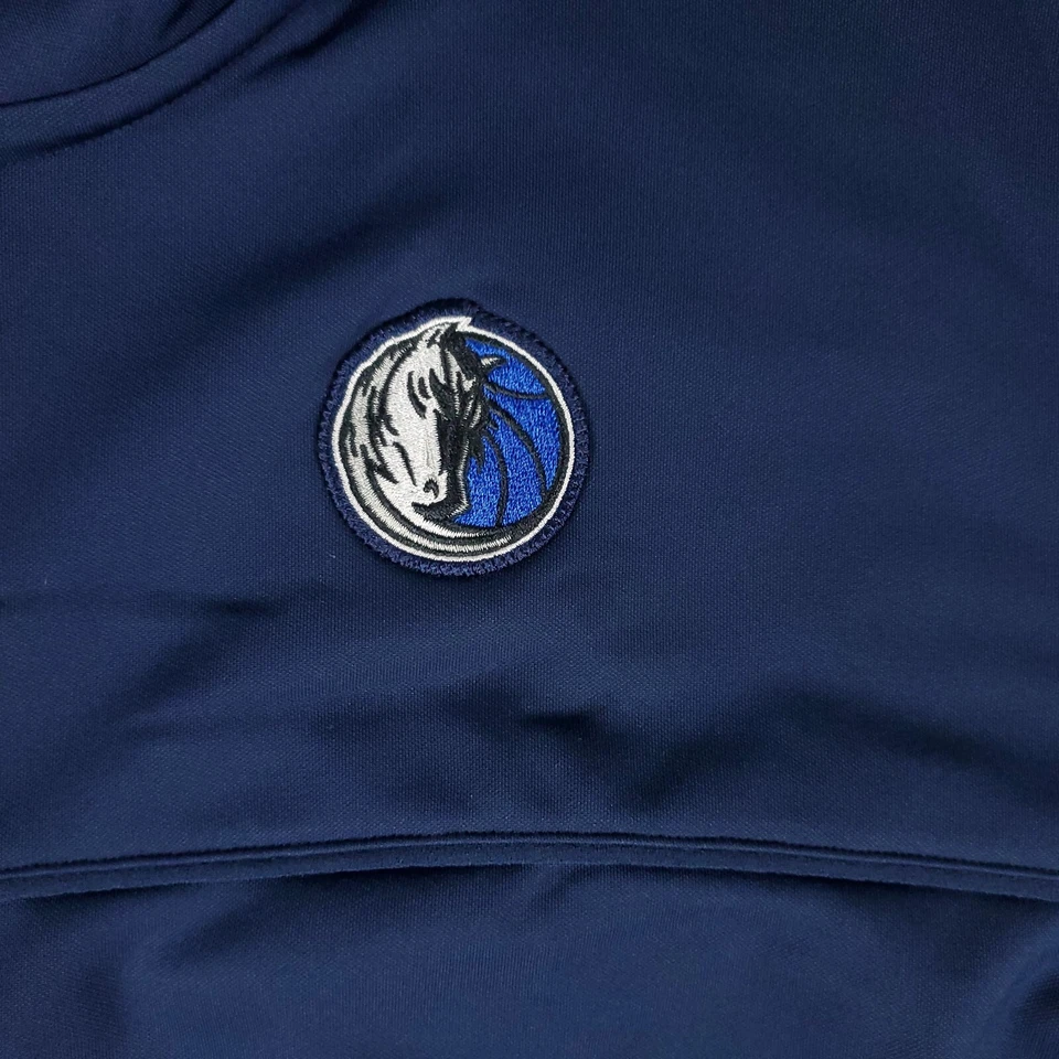 Nike Dallas Mavericks Jacket Mens 2XL Blue Full Zip Track Sweater Sweatshirt - Image 3 of 4