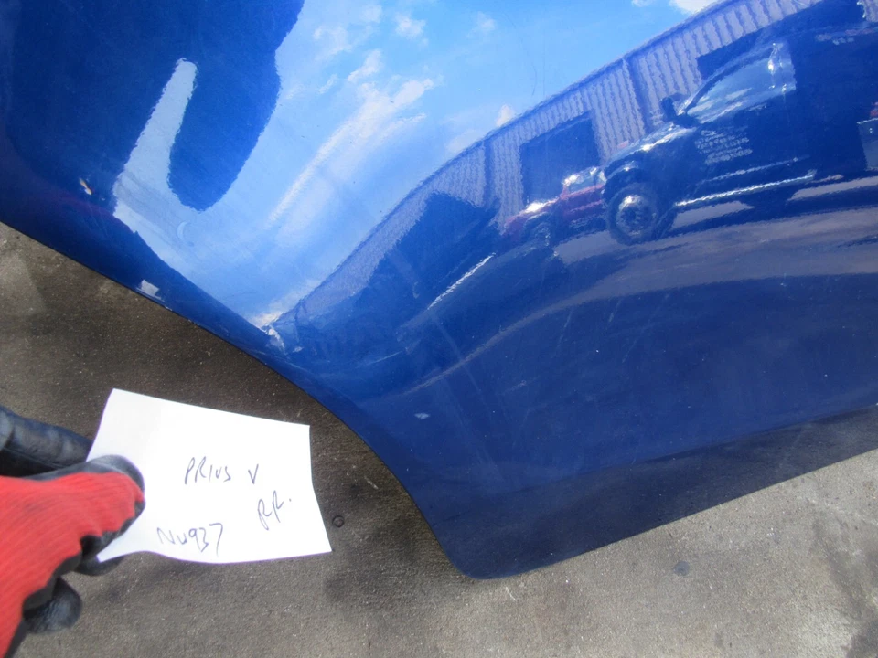 2012 2017 Toyota Prius V lado direito do passageiro porta traseira concha azul OEM - Imagem 3 de 4