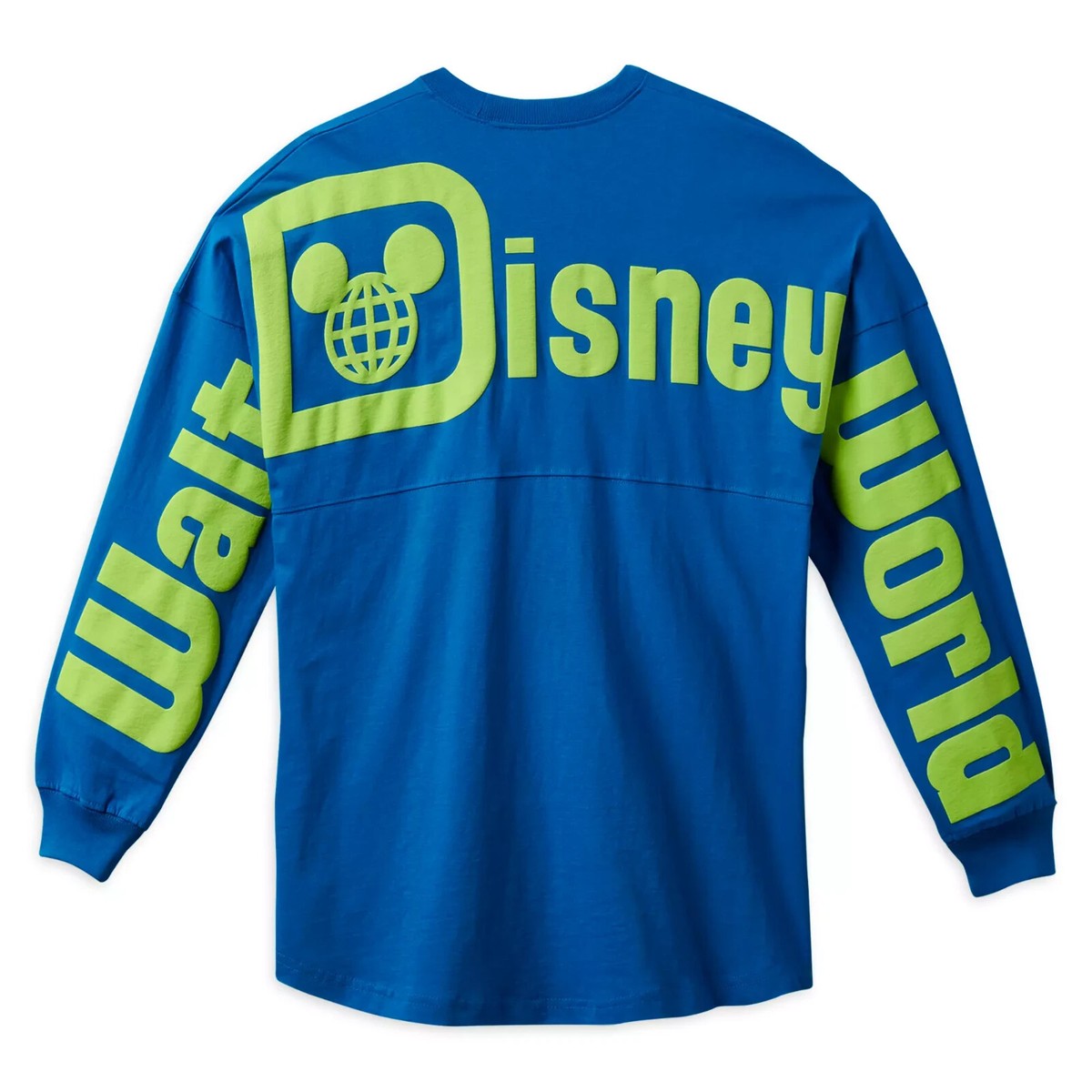 Walt Disney World Spirit Jersey Neon Green Blue Adult Parks