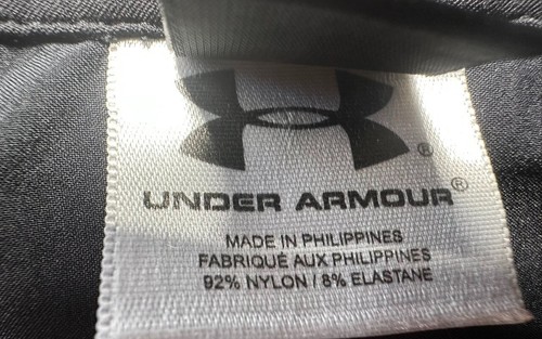 Under Armour Hombre Negro Plano Sólido Atlético Shorts 37R Elástico Filipinas - Imagen 5 de 6