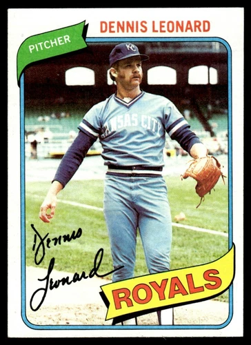 1980 Topps Dennis Leonard Kansas City Royals #565