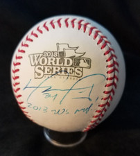 Best 1 PSA MVP 2013 World Series David Ortiz Red Sox team signed baseball