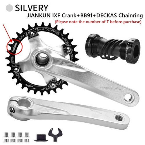 MTB Bicycle Integrated Crankset 104BCD 170mm Crank Chainring 32/34/36/38T - Picture 29 of 44