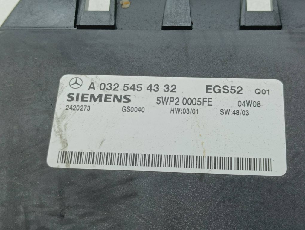 Mercedes-Benz C W203 2005 Gearbox Control Module Unit A0325454332 