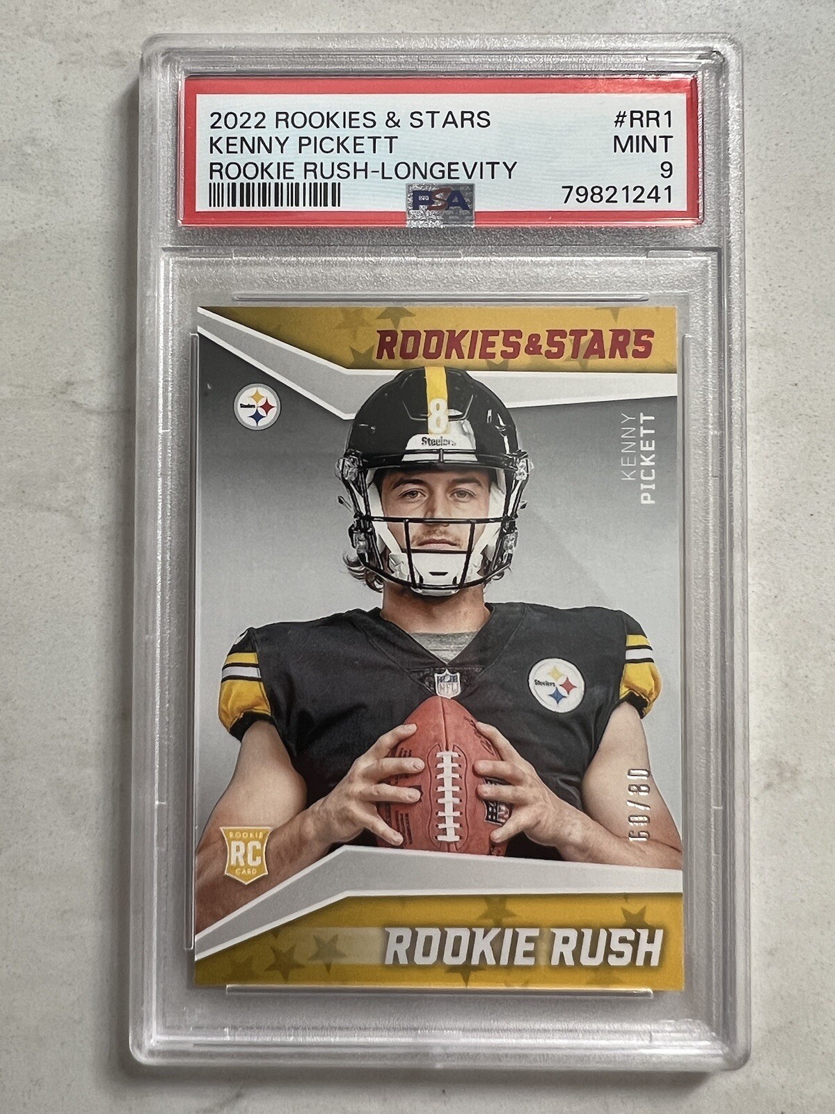 Kenny Pickett Panini Rookies & Stars Rookie Rush #RR1 Longevity