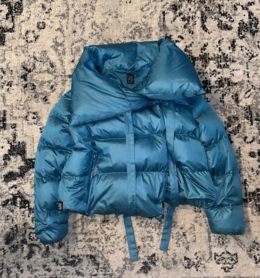Bacon Blue Puffa Down Jacket Women s Size XS