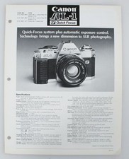 CANON AL-1 SNAPPY 2050 ORIGINAL COMPANY LITERATURE