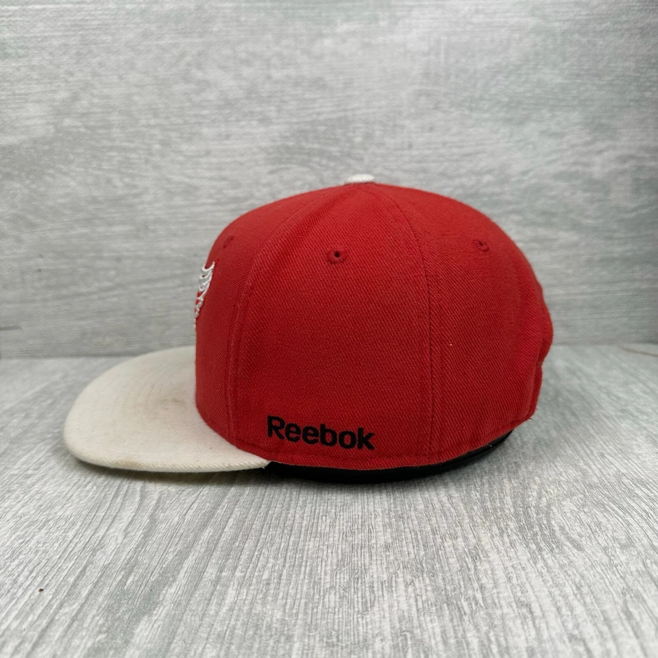 Detroit Red Wings Hat Cap Snap Back Red Reebok NHL Hockey Logo - Image 2 of 4