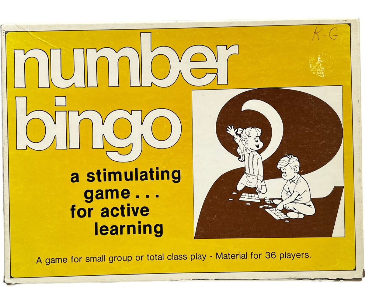 Vintage Trend Enterprises Number Bingo A Stimulating Game for