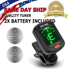 LCD Clip on Chromatic Acoustic Electric Guitar Bass Ukulele Banjo Violin Tuner