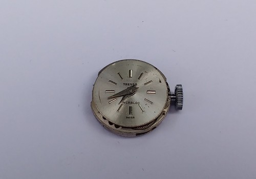 Vintage TRESSA Genève Montre Movement Pas Running Woman - 17 Jewels