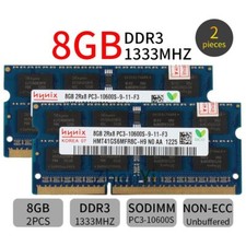 16GB 2x 8GB 4GB 2Rx8 DDR3 PC3-10600S 1333MHz 1.5v 204Pin Laptop RAM per Hynix IT