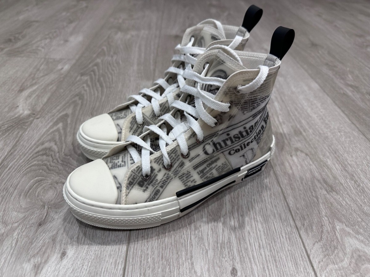 Dior B23 High Top Daniel Arsham Newspaper | eBay