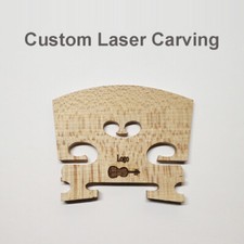 10x Custom Logo 1/16 - 4/4 Violin Maple Bridge Carving String Accessory Parts