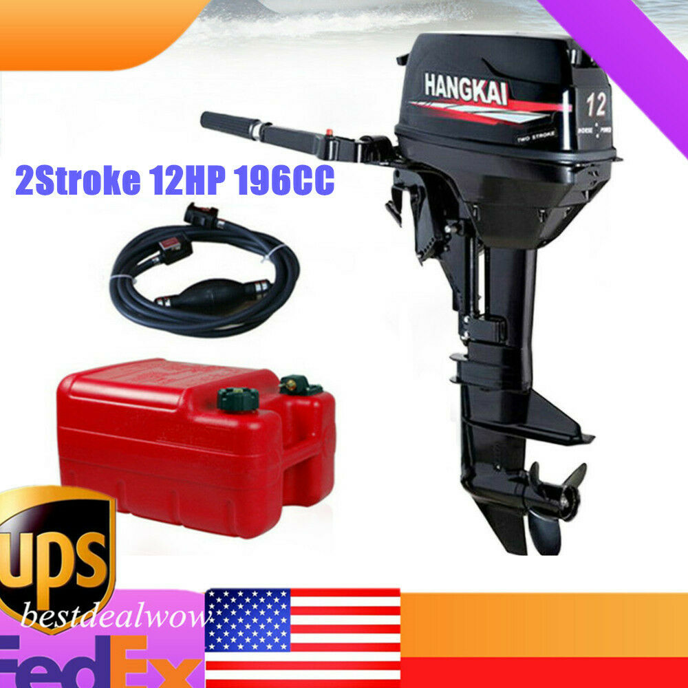 12HP 2 Stroke Daily bargain sale Outboard Motor Branded goods Boat 169CC Cooling Engine Sys Water