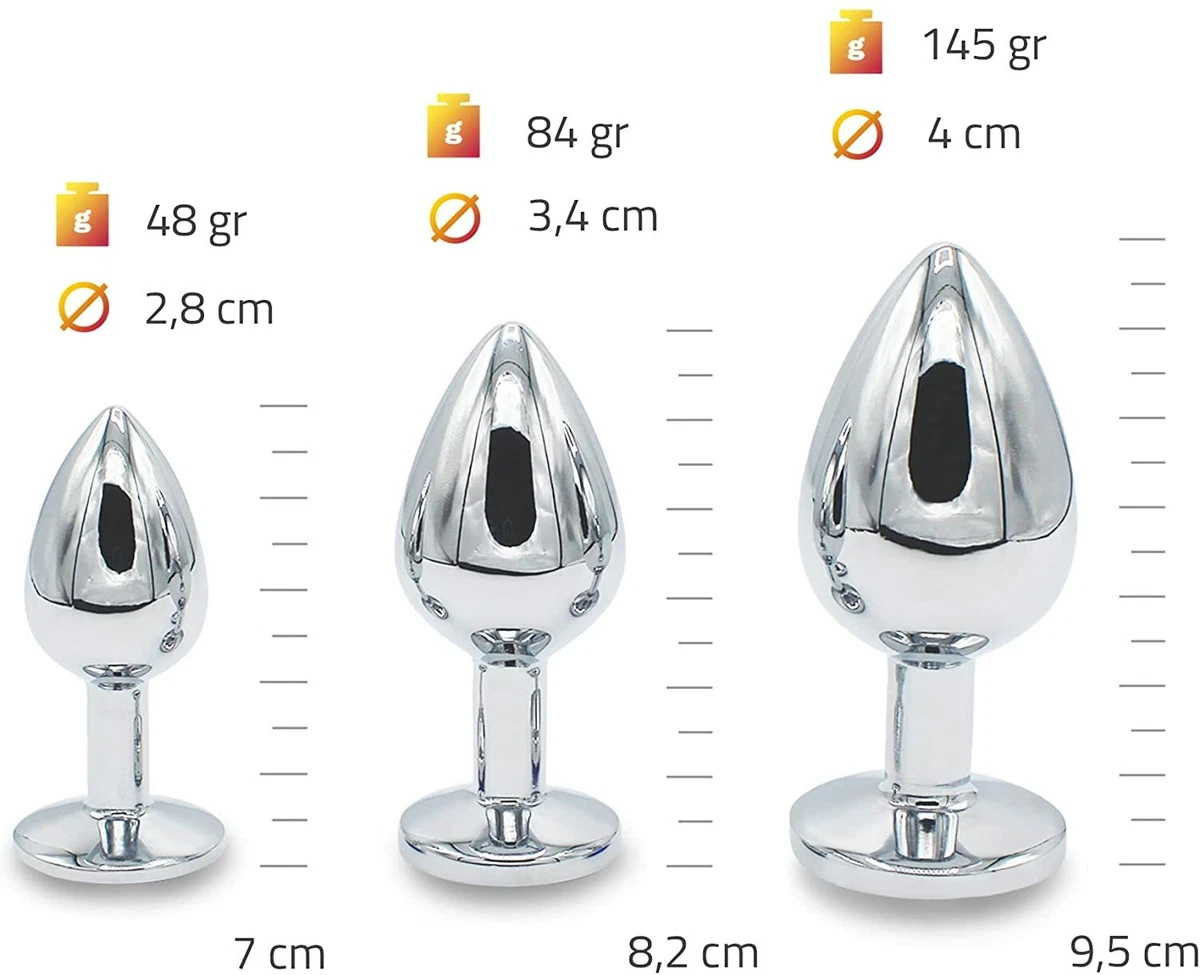 PLUG ANALE SEX TOY ANAL BUTT SPINA GIOIELLO INDOSSABILE IN METALLO PIETRA  COLORA | eBay