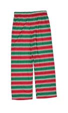 Family Pajamas Boys / Girls Kids Size 4-5 Knit Pajama Pants Sleepwear Stripe Red