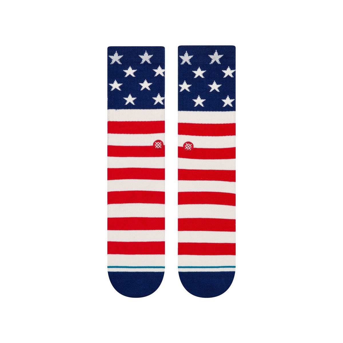 STANCE スタンス　野球　ソックス Lサイズ　アメリカ　国旗　靴下　USA NWT Stance The Fourth USA Flag Crew Socks Men's Red Size