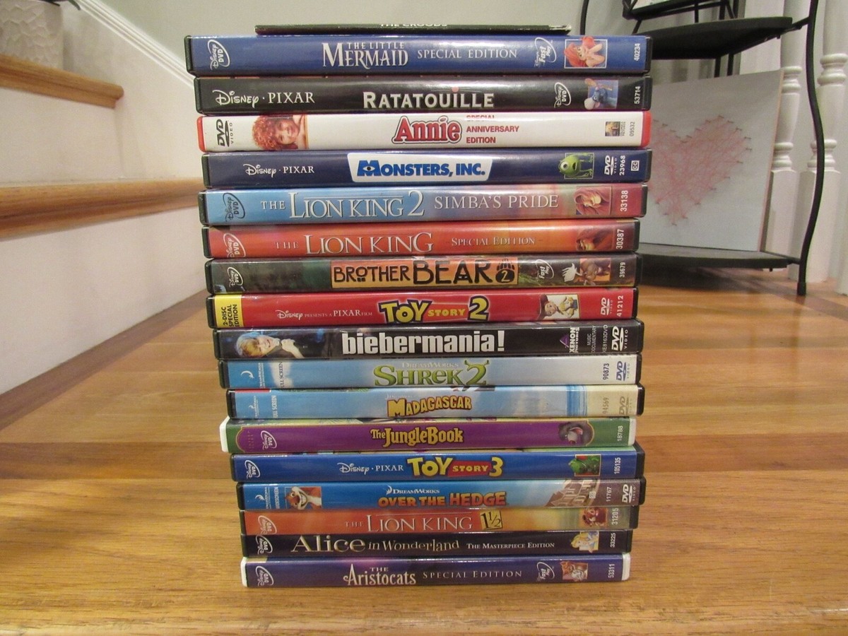 DVD　collection　2 DVD Lot of 37 DISNEY DREAMWORKS KID'S MOVIES DVD'S SPECIAL