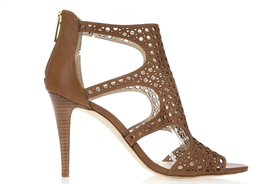 LOUISE ET CIE Sandalias Tacones Cuero Marrón Puño al Tobillo Zapatos Talla. 10 EU 40 $120 Foto 3 de 4