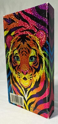 Vintage LISA FRANK Forrest Tiger Rainbow Trifold Flip Out Agenda
