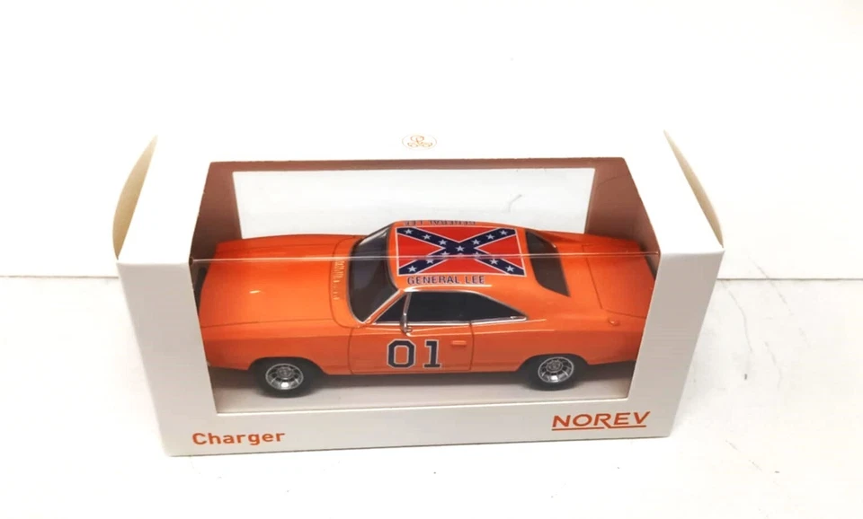 Dodge Charger Dukes of Hazzard General Lee 1969 Norev 1:43 Nuovo 1/43 - Immagine 4 di 4
