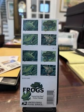 New Book of 20 USPS Forever Stamps "Frogs"  2018 Series - MINT FV $15.60 Now $11