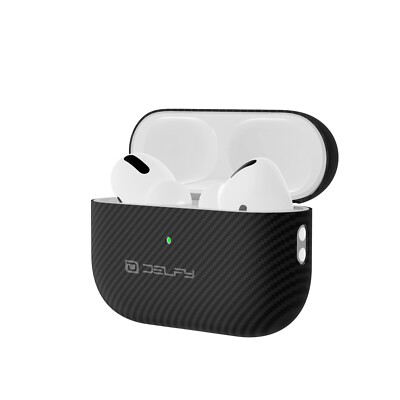 Delfy AirPods Pro 2  Case Made From   Real Aramid Carbon Fiber  Ultra Slim