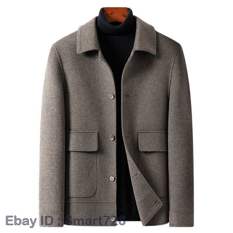 Woolen Coat Men's Business Casual Fashionable Thickened Warm Extra Trendy Flow Fashion Jacket