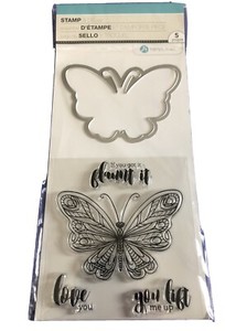 Download Hampton Art Butterfly Stamp And Metal Die Brand New 5 ...