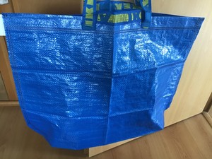 3x Ikea Frakta 36ltr Einkaufstasche Leergut Wasche Umzug Strandtasche Ordnung Ebay