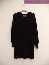 Michael Stars Women's Bishop Sleeve Sweater Dress Black Long Sleeve Medium CB357