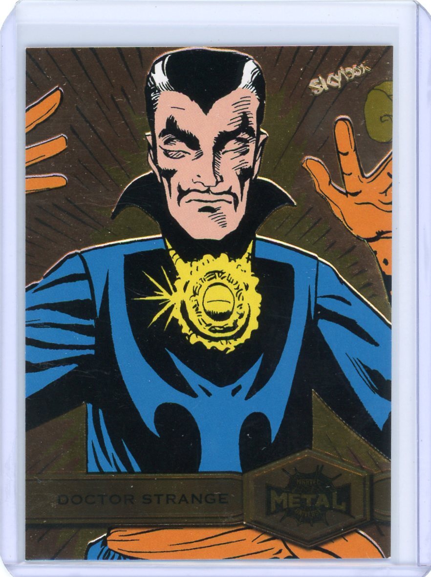2021 Skybox Marvel Metal Universe Spider-Man Dr. Strange Gold # 123