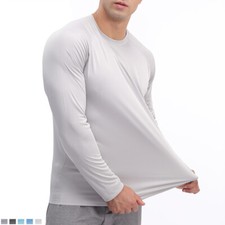 Mens Outdoor Sun Block T-Shirt UPF50 Hiking Fishing Skin Protection UV Tee Tops