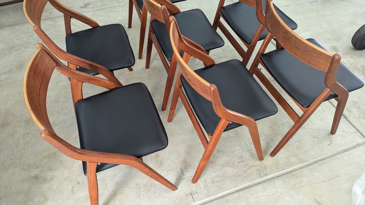 Vntg Dealer Dyrlund Dining Chairs Made In Denmark Dyrlund Teak