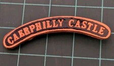 Vintage CAERPHILLY CASTLE WELSH RAILWAY PIN BADGE VGC