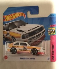 Hot Wheels '84 Audi Sport Quattro Blanco HW: Tarjeta Corta Años 80 HKJ66 2023