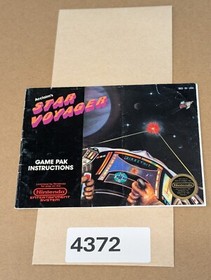 Star Voyager - Nintendo NES- Manual Only **NO GAME!